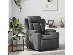 Sillón de salón | Silla | Sillón de masaje reclinable cuero sintético gris SHL7277