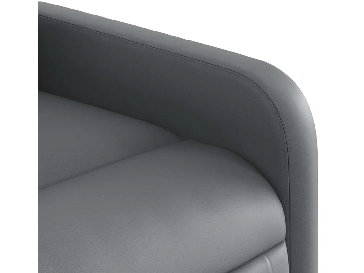 Sillón de salón | Silla | Sillón de masaje reclinable cuero sintético gris SHL9241