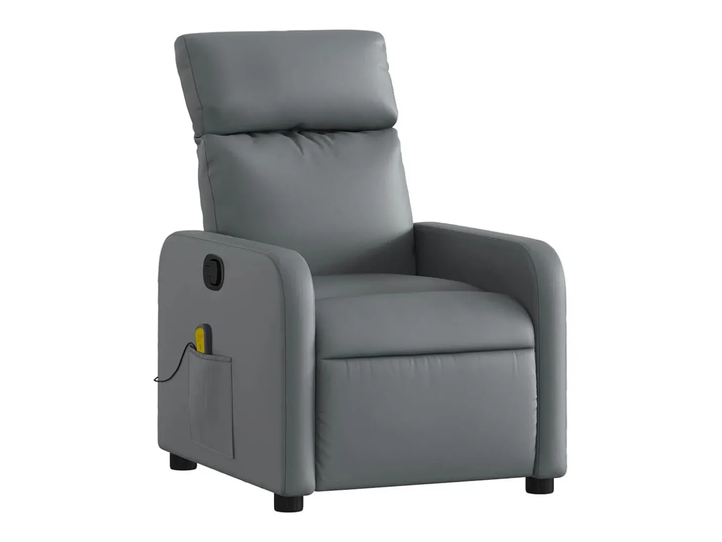 Sillón de salón | Silla | Sillón de masaje reclinable cuero sintético gris SHL9241