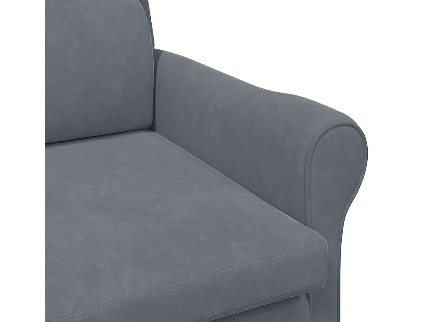 Sillón de salón | Silla de relax | Sillón Gris oscuro 76x94x102 cm Terciopelo SHL3774