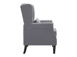 Sillón de salón | Silla de relax | Sillón de tela gris oscuro SHL3282