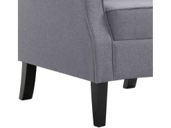 Sillón de salón | Silla de relax | Sillón de tela gris oscuro SHL3282