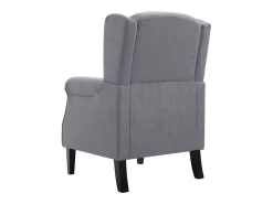 Sillón de salón | Silla de relax | Sillón de tela gris oscuro SHL3282