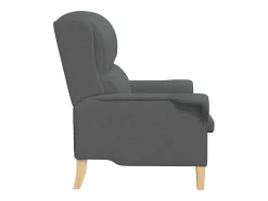 Sillón de salón | Silla de relax | Sillón Gris oscuro 76x94x102 cm tela SHL9481