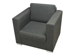 Sillón de salón | Silla de relax | Sillón de tela gris oscuro SHL2134