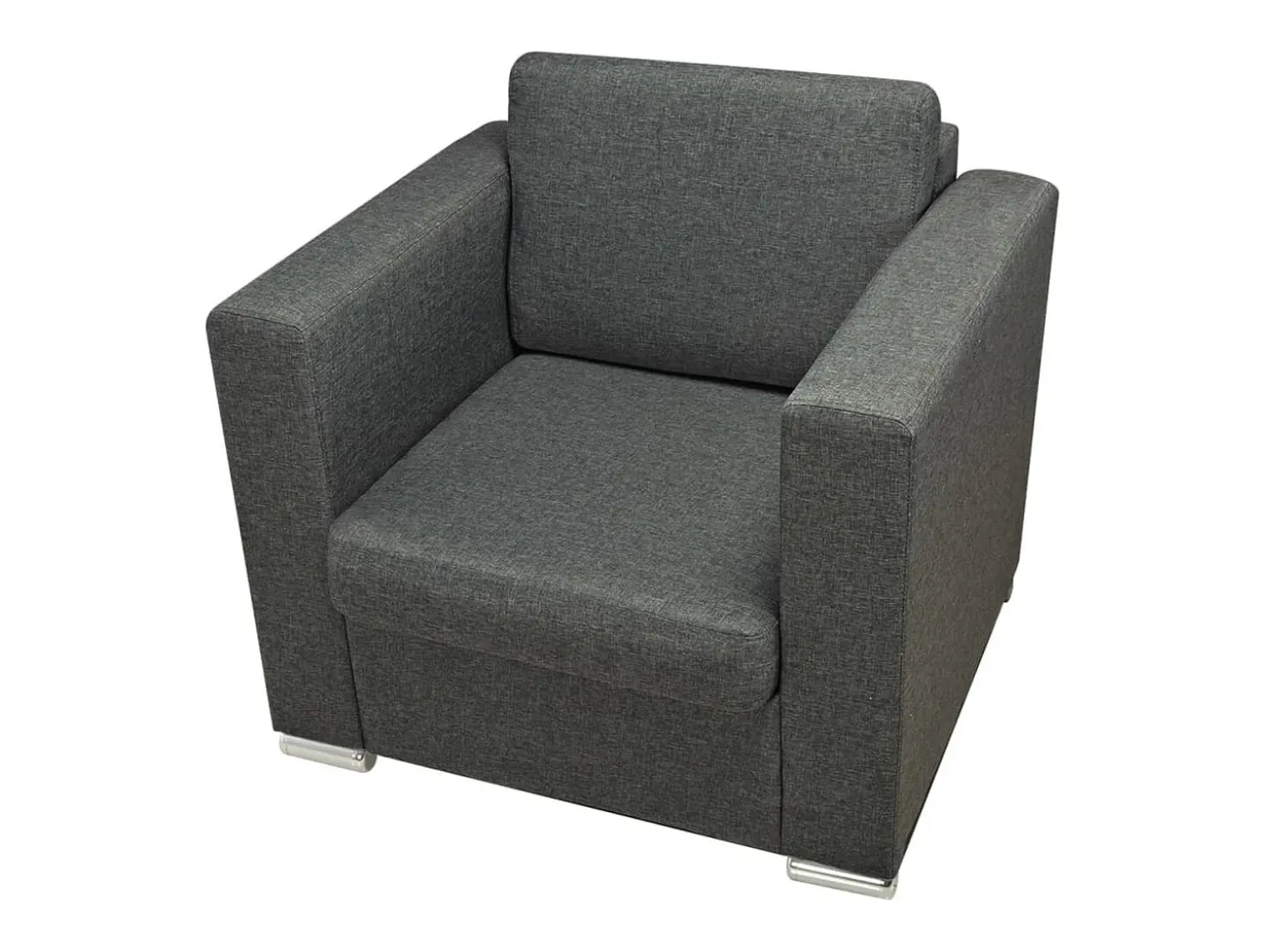 Sillón de salón | Silla de relax | Sillón de tela gris oscuro SHL2134