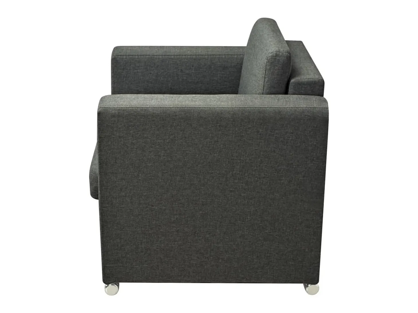 Sillón de salón | Silla de relax | Sillón de tela gris oscuro SHL2134