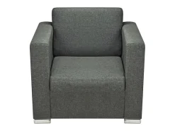 Sillón de salón | Silla de relax | Sillón de tela gris oscuro SHL2134