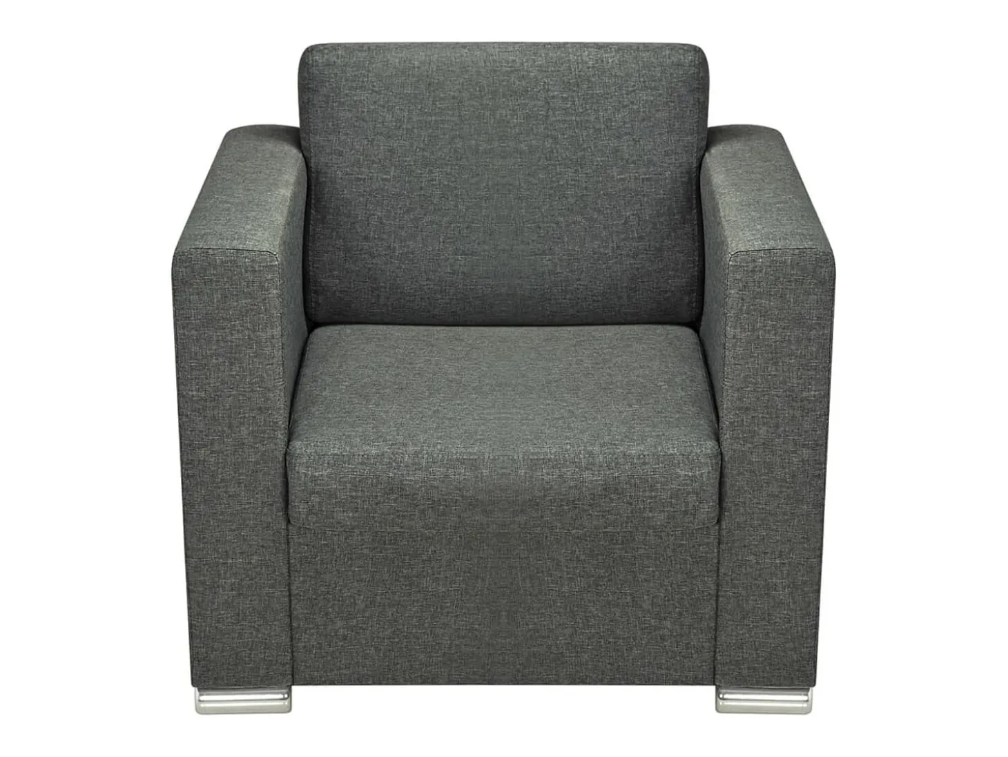 Sillón de salón | Silla de relax | Sillón de tela gris oscuro SHL2134