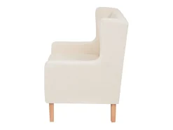 Sillón de salón | Silla de relax | Sillón de tela color blanco crema SHL9996