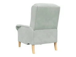 Sillón de salón | Silla de relax | Sillón Gris claro 76x94x102 cm Terciopelo SHL5624