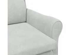 Sillón de salón | Silla de relax | Sillón Gris claro 76x94x102 cm Terciopelo SHL5624
