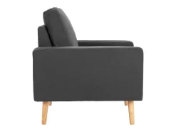 Sillón de salón | Silla de relax | Sillón de tela gris oscuro SHL5951