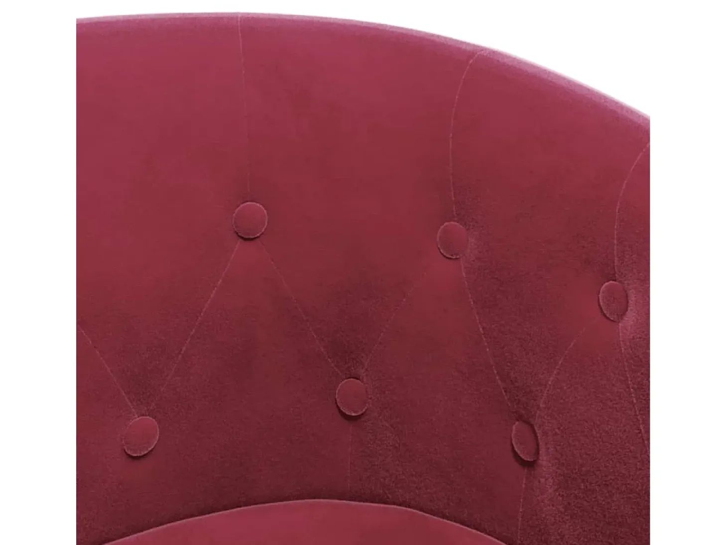 Sillón de salón | Silla de relax con taburete terciopelo rojo tinto SHL2362