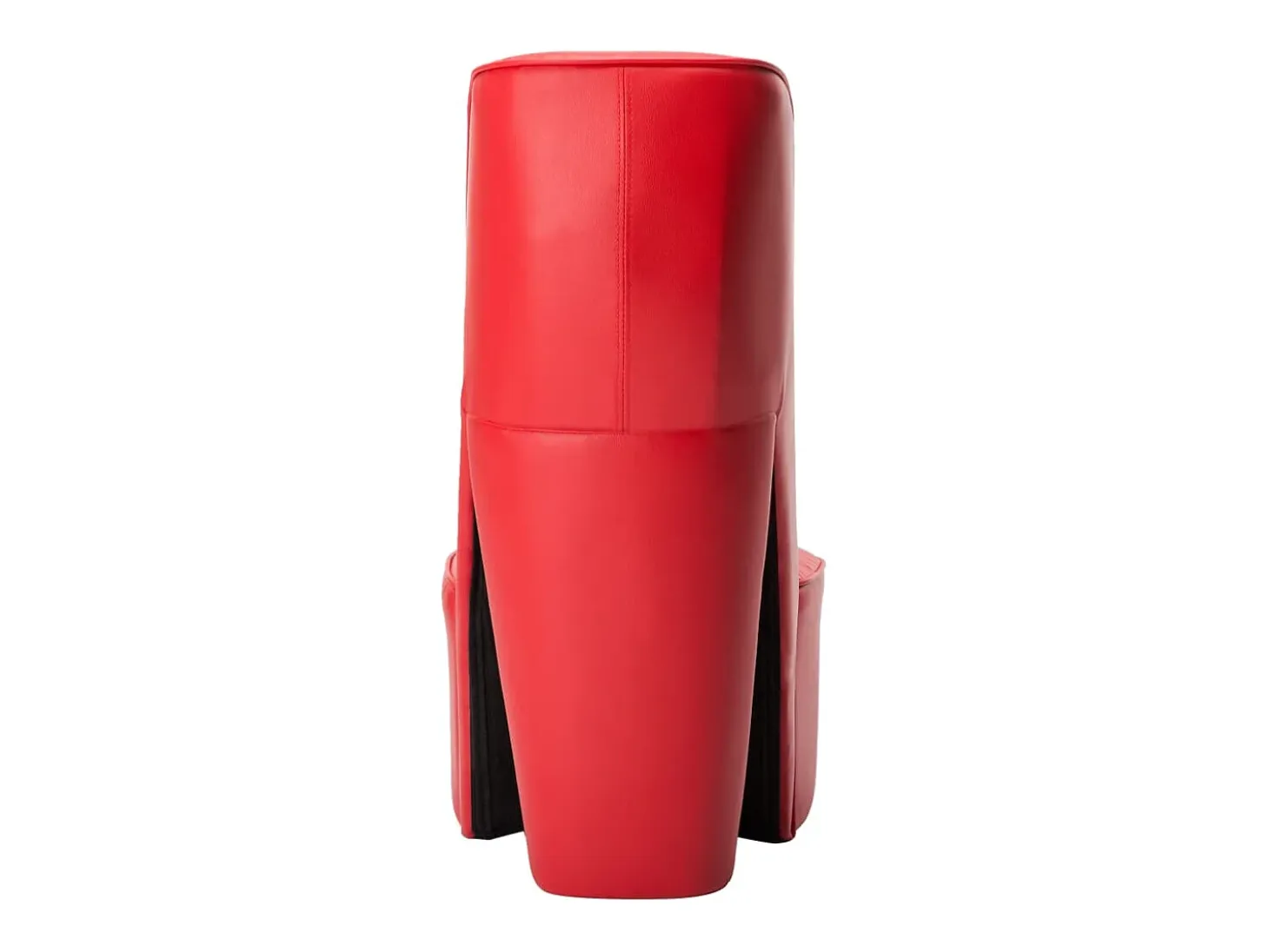 Sillón de salón con forma de zapato de tacón cuero sintético rojo SHL6038