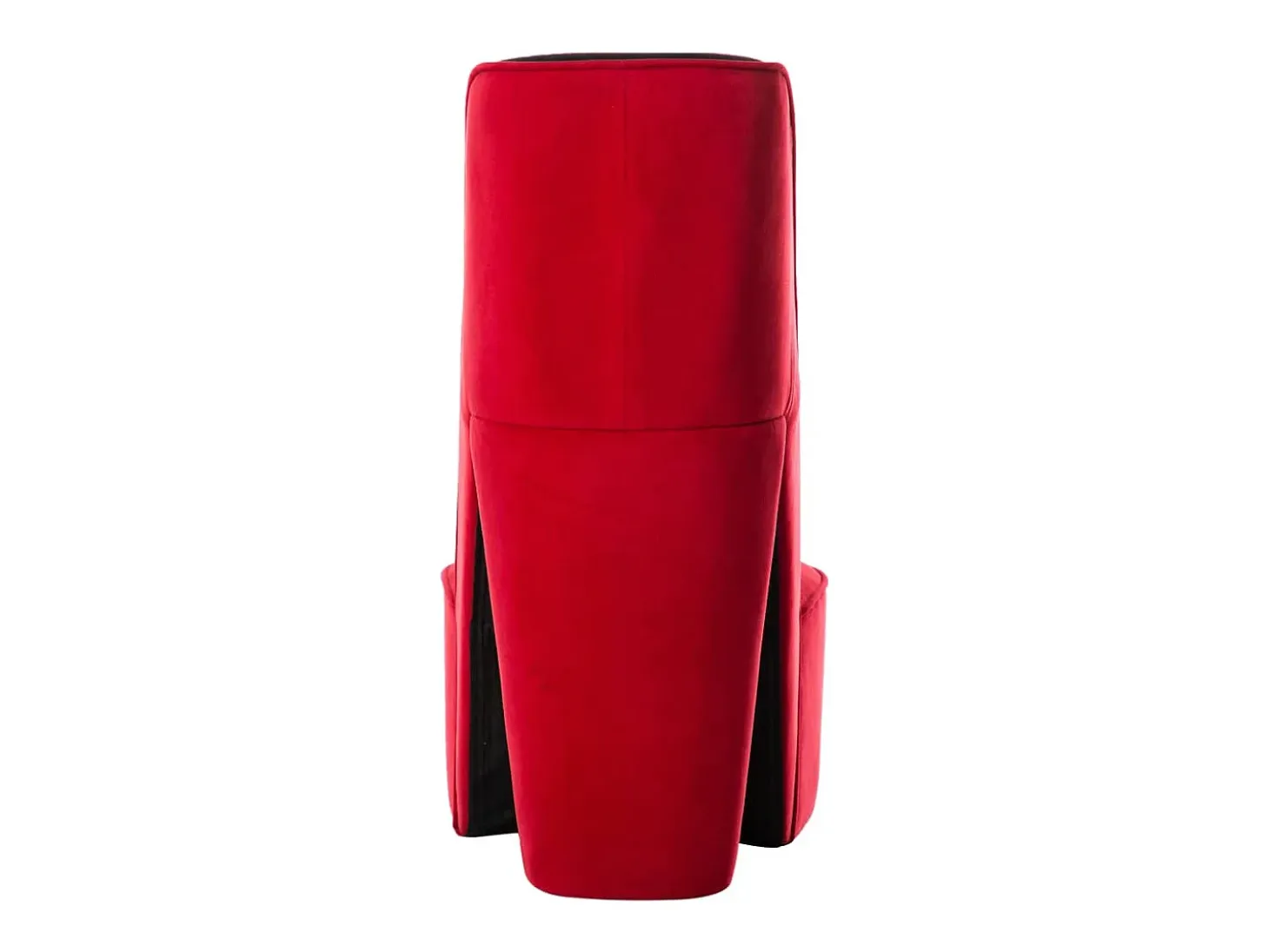 Sillón de salón con forma de zapato de tacón terciopelo rojo SHL9329