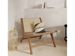 Sillón de teca y ratán natural - Kilka