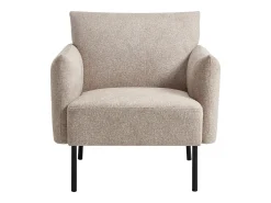 Sillón de tejido texturizado color beige GERALDIA