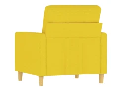 Sillón de tela amarillo claro 60 cm