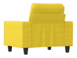 Sillón de tela amarillo claro 60 cm PWFG69287