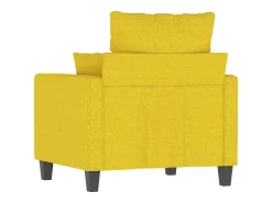 Sillón de tela amarillo claro 60 cm