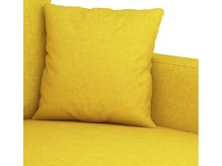 Sillón de tela amarillo claro 60 cm