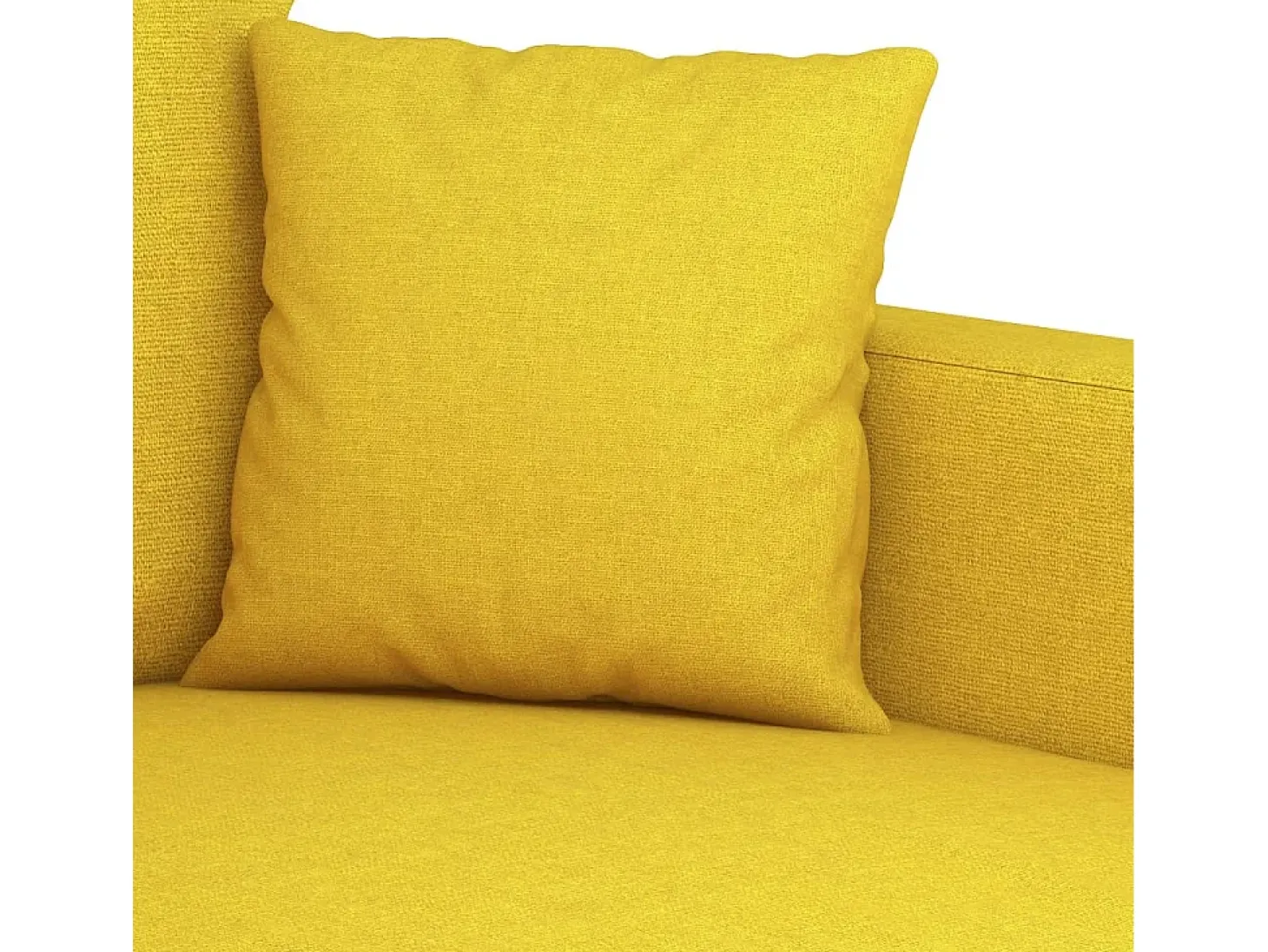 Sillón de tela amarillo claro 60 cm