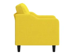Sillón de tela amarillo claro 60 cm