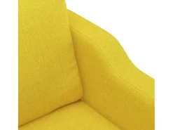 Sillón de tela amarillo claro 60 cm
