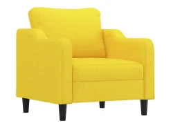Sillón de tela amarillo claro 60 cm