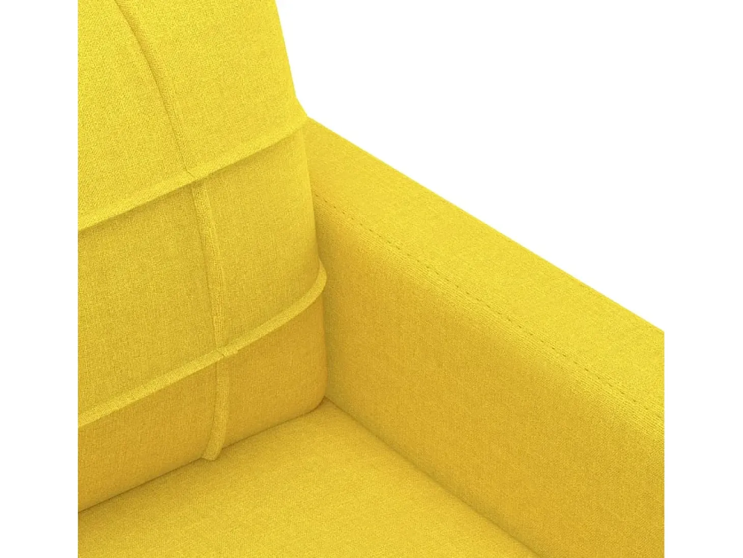 Sillón de tela amarillo claro 60 cm