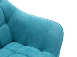 Sillón de tela azul acolchado. Estilo escandinavo. CASERTA