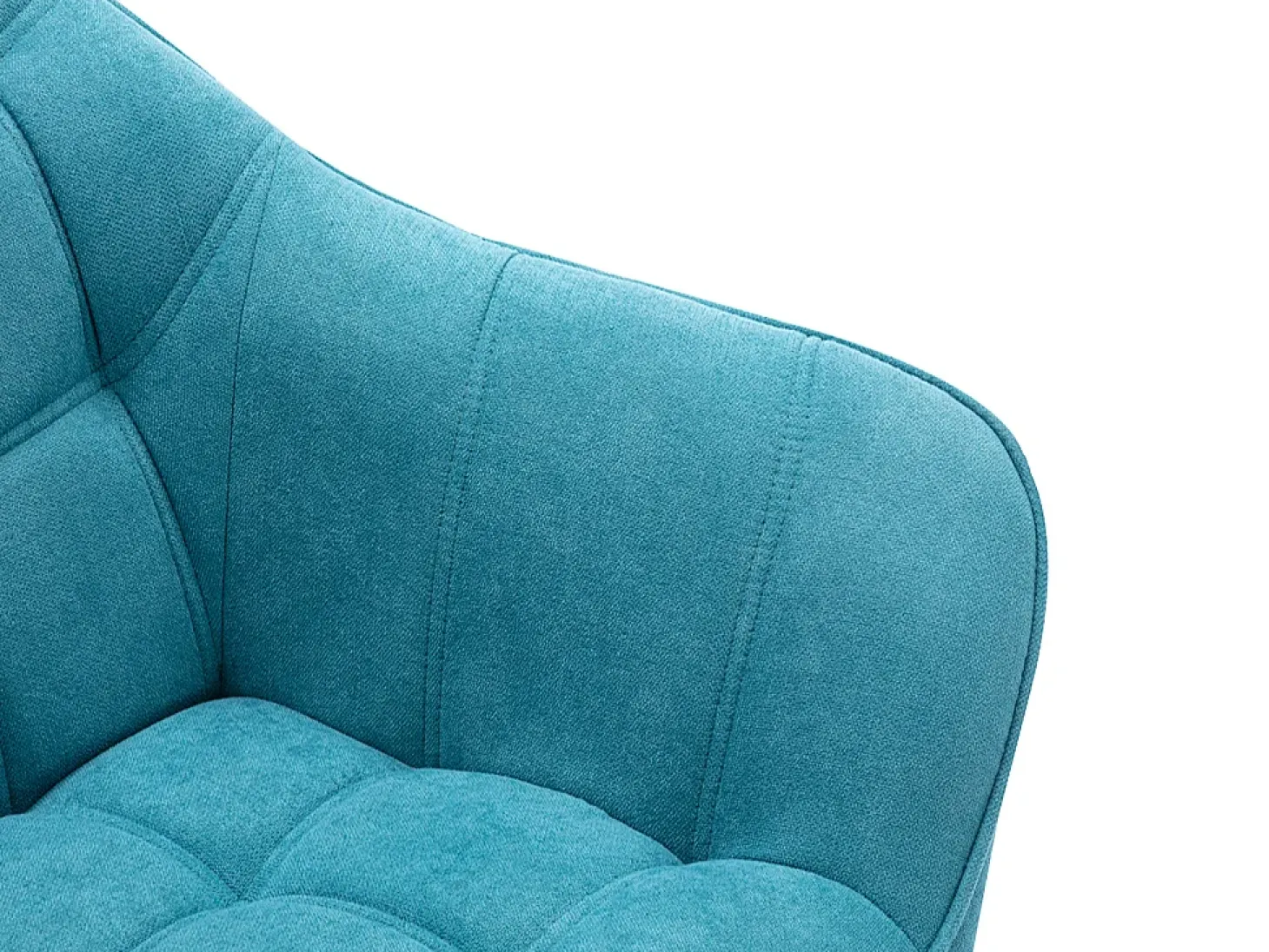 Sillón de tela azul acolchado. Estilo escandinavo. CASERTA