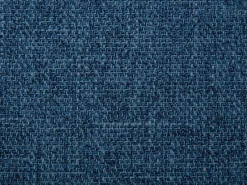 Sillón de tela azul jaspeado con base mecedora ELMINA