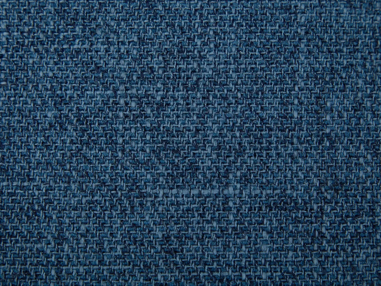 Sillón de tela azul jaspeado con base mecedora ELMINA