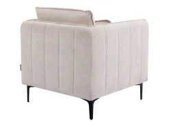 Sillón de tela color beige estilo contemporáneo TORMELDA