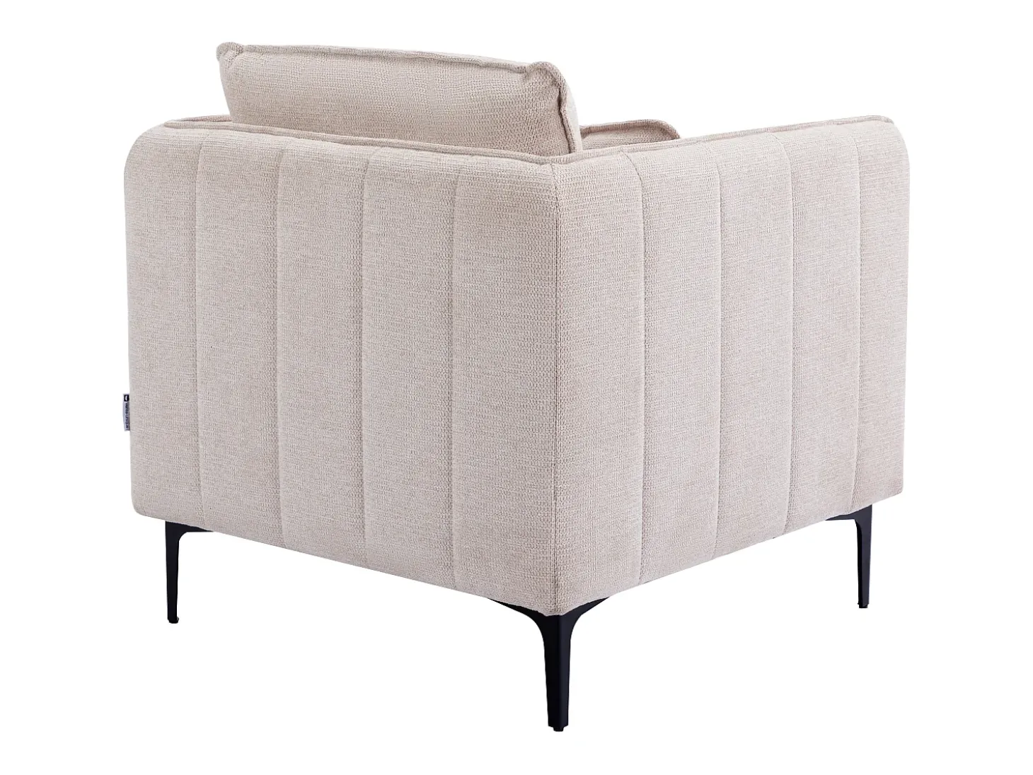 Sillón de tela color beige estilo contemporáneo TORMELDA