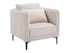 Sillón de tela color beige estilo contemporáneo TORMELDA