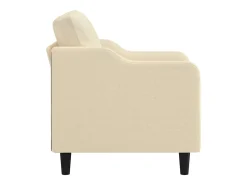 Sillón de tela color crema 60 cm
