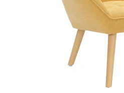 Sillón de tela color mostaza estilo escandinavo CASERTA