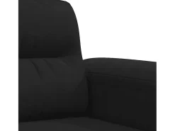 Sillón de tela de microfibra negro 60 cm