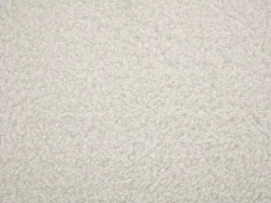 Sillón de tela de rizo blanco estilo diseño OSSANA