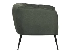 Sillón de tela "Diana" - 81 x 73 x 72 cm - Gris oscuro