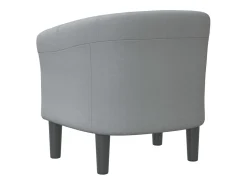Sillón de tela gris claro