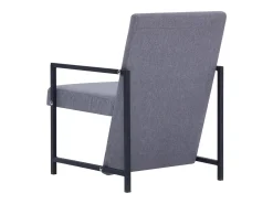Sillón de tela gris claro