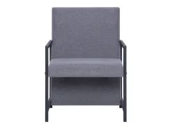 Sillón de tela gris claro