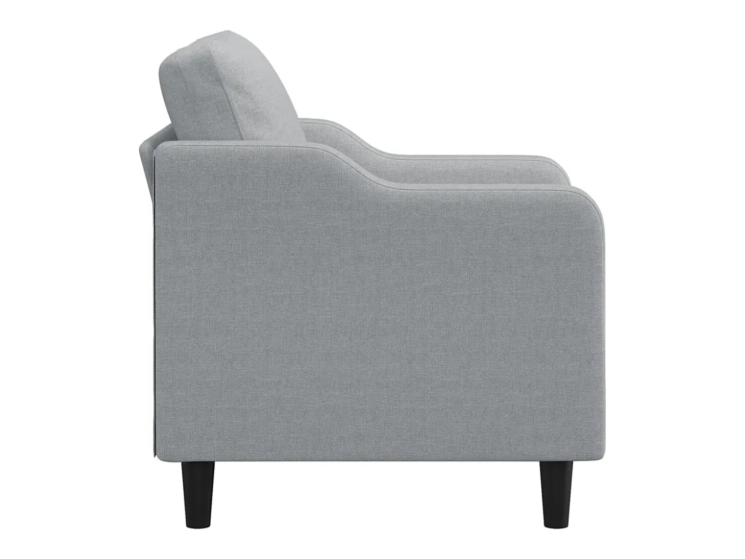 Sillón de tela gris claro 60 cm