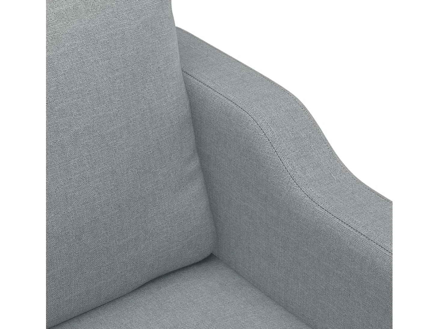 Sillón de tela gris claro 60 cm