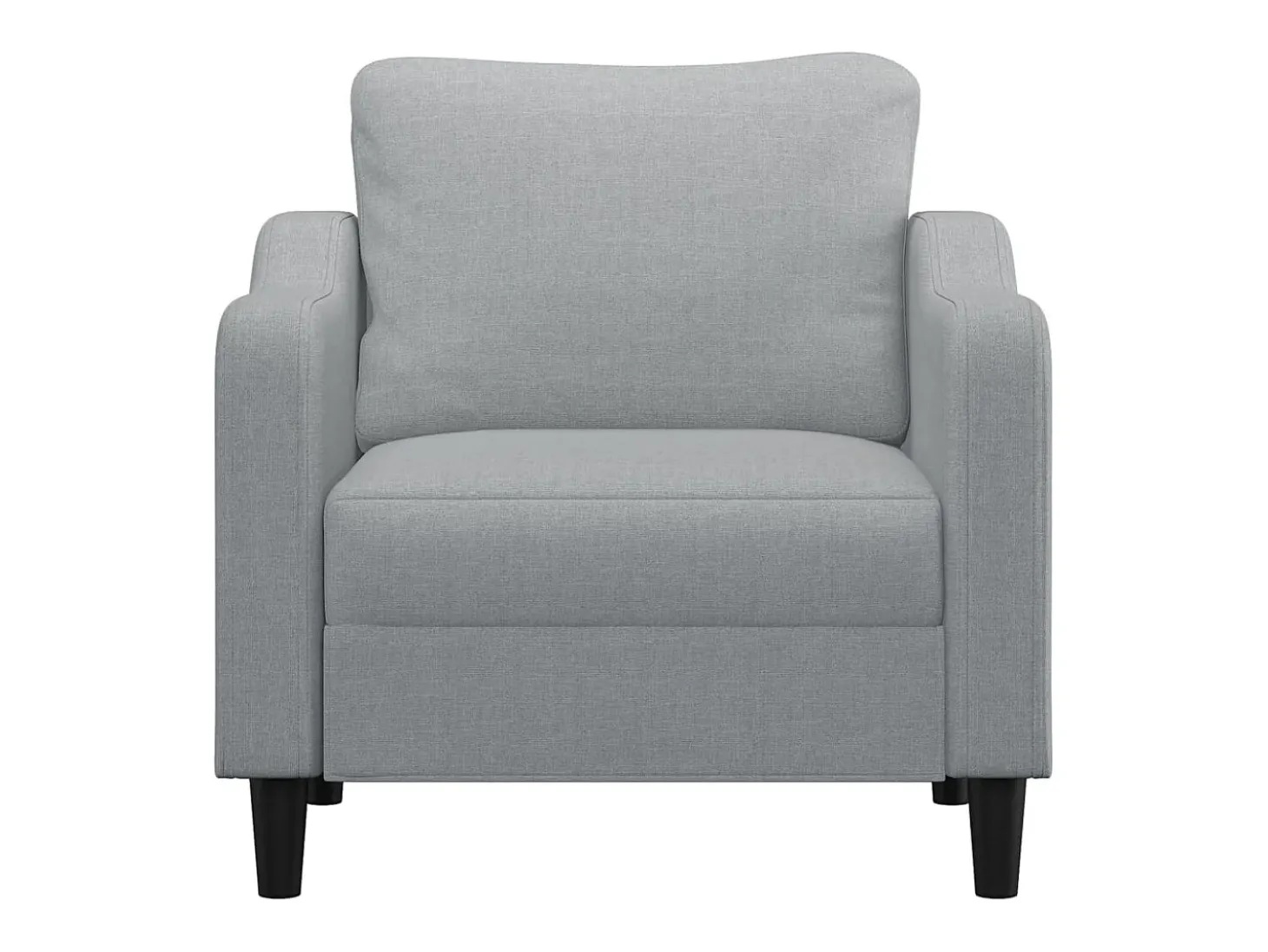 Sillón de tela gris claro 60 cm