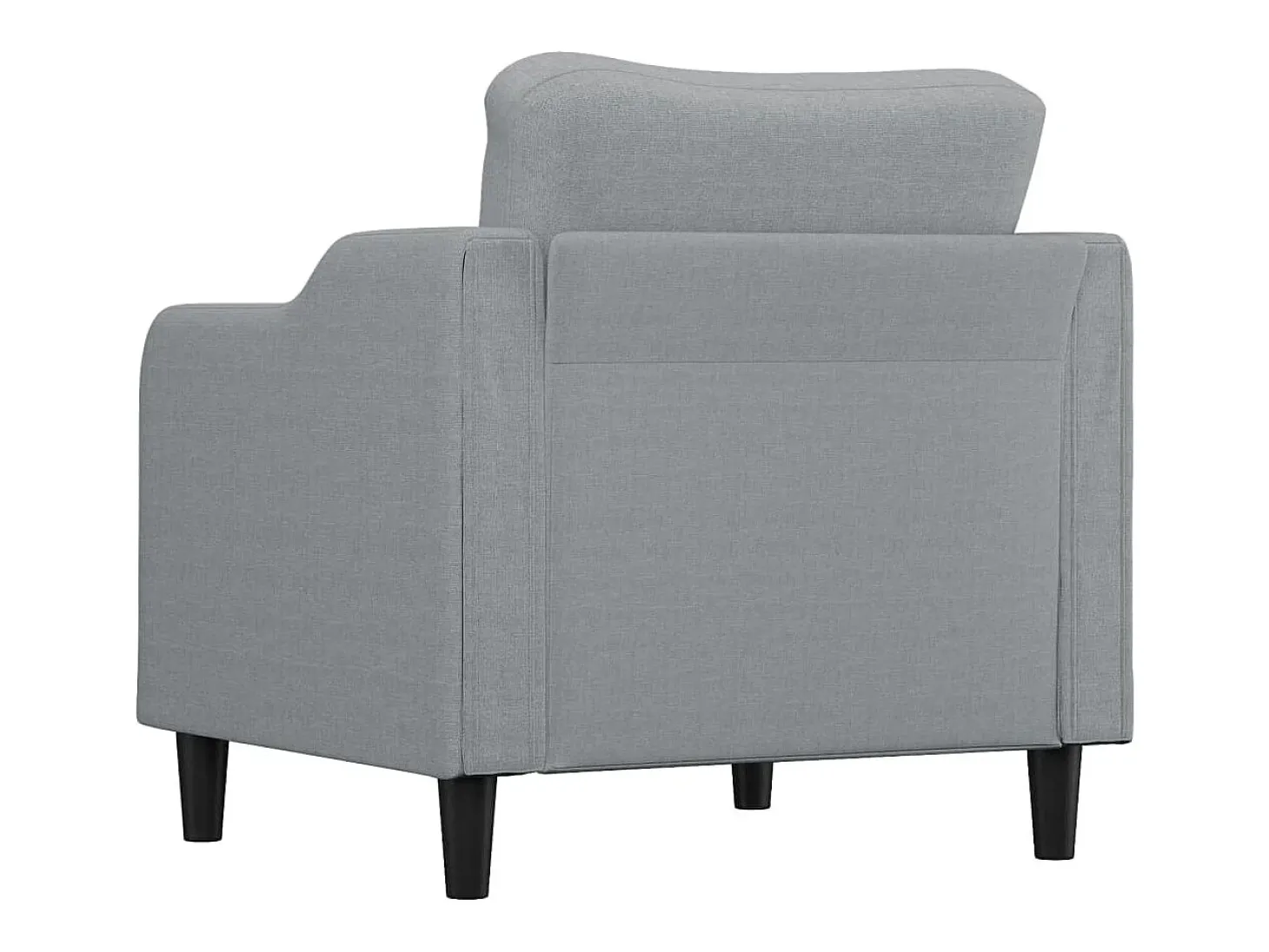Sillón de tela gris claro 60 cm